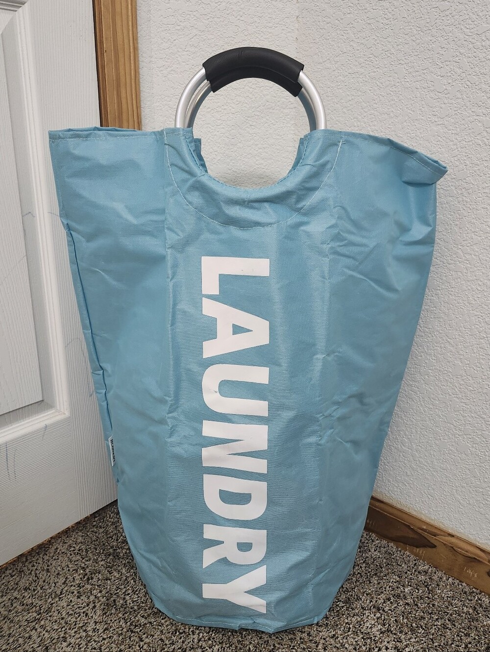 NWOT Bright Blue Laundry Basket Hamper Bag Extra Large Size